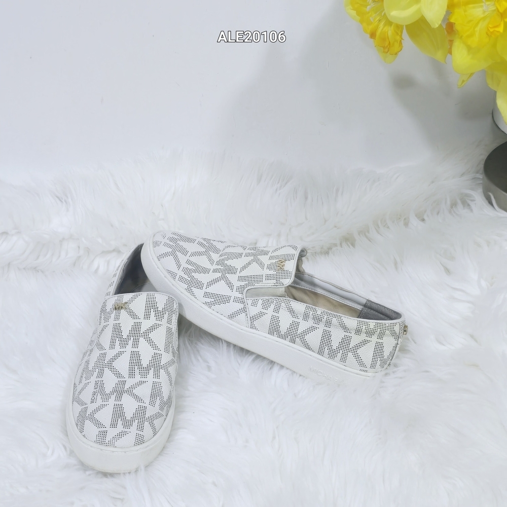 Michael Kors Keaton Logo Jacquard Slip-On Sneaker Size 8M